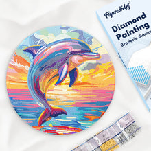 Charger l'image dans la galerie, Diamond Painting sur Disque en Bois - Dauphin