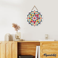 Charger l'image dans la galerie, Diamond Painting sur Disque en Bois - Mandala floral