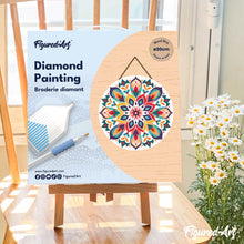 Charger l'image dans la galerie, Diamond Painting sur Disque en Bois - Mandala floral
