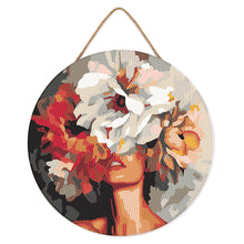 Charger l'image dans la galerie, Diamond Painting sur Disque en Bois - Beauté derrière les fleurs
