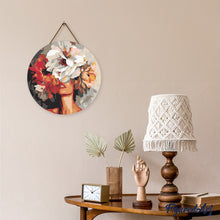 Charger l'image dans la galerie, Diamond Painting sur Disque en Bois - Beauté derrière les fleurs