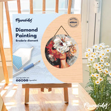 Charger l'image dans la galerie, Diamond Painting sur Disque en Bois - Beauté derrière les fleurs
