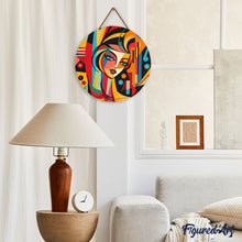 Charger l'image dans la galerie, Diamond Painting sur Disque en Bois - Femme abstraite style Picasso