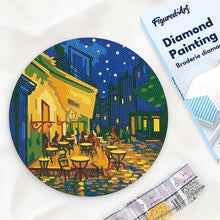 Charger l'image dans la galerie, Broderie Diamant sur Disque en Bois - Van Gogh - Café