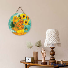 Charger l'image dans la galerie, Broderie Diamant sur Disque en Bois - Van Gogh - Tournesols