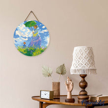 Charger l'image dans la galerie, Broderie Diamant sur Disque en Bois - La Promenade - Monet