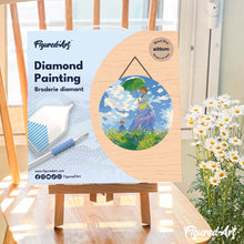 Charger l'image dans la galerie, Broderie Diamant sur Disque en Bois - La Promenade - Monet