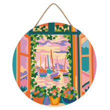 Charger l'image dans la galerie, Broderie Diamant sur Disque en Bois - La Fenêtre ouverte - Matisse