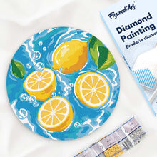 Charger l'image dans la galerie, Broderie Diamant sur Disque en Bois - Brise de Citrus