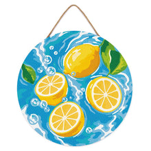 Charger l'image dans la galerie, Broderie Diamant sur Disque en Bois - Brise de Citrus
