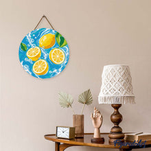 Charger l'image dans la galerie, Broderie Diamant sur Disque en Bois - Brise de Citrus