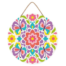 Charger l'image dans la galerie, Broderie Diamant sur Disque en Bois - Mandala papillon