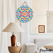 Charger l'image dans la galerie, Broderie Diamant sur Disque en Bois - Mandala coquillage