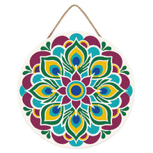 Charger l'image dans la galerie, Broderie Diamant sur Disque en Bois - Mandala paon