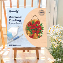 Charger l'image dans la galerie, Broderie Diamant sur Disque en Bois - Étoiles de Noël