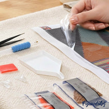 Charger l'image dans la galerie, Broderie Diamant Joli Paon et Fleurs animaux oiseaux | FiguredArt