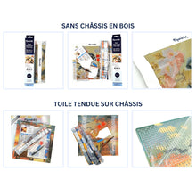 Charger l&#39;image dans la galerie, Mini Diamond Painting 25x25cm - Rue de Noël Enneigée