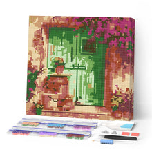Charger l'image dans la galerie, Mini Diamond Painting 25x25cm - Broderie Diamant Entrée fleurie