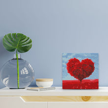 Charger l'image dans la galerie, Mini Diamond Painting 25x25cm - Arbre rouge Coeur