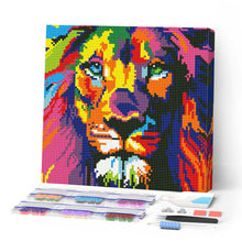 Charger l'image dans la galerie, Mini Diamond Painting 25x25cm - Broderie Diamant Lion Pop Art