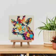 Charger l'image dans la galerie, Mini Diamond Painting 25x25cm - Girafe Abstraite Pop Art