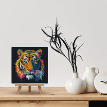Charger l'image dans la galerie, Mini Diamond Painting 25x25cm - Tigre Abstrait Pop Art
