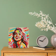 Charger l'image dans la galerie, Mini Diamond Painting 25x25cm - Blonde Pop Art