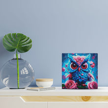 Charger l'image dans la galerie, Mini Diamond Painting 25x25cm - Petite Chouette Bleue