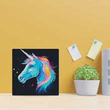 Charger l'image dans la galerie, Mini Diamond Painting 25x25cm - Licorne Néon