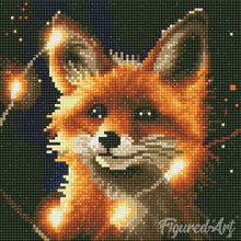 Charger l'image dans la galerie, Mini Diamond Painting 25x25cm - Renard Roux et Lumière