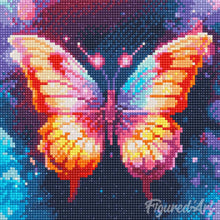 Charger l'image dans la galerie, Mini Diamond Painting 25x25cm - Papillon Éclatant