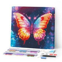 Charger l'image dans la galerie, Mini Diamond Painting 25x25cm - Broderie Diamant Papillon Éclatant