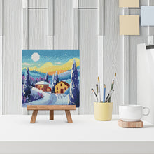 Charger l'image dans la galerie, Mini Diamond Painting 25x25cm - Nuit d'Hiver en Toscane