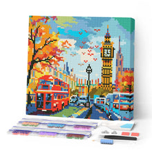 Charger l'image dans la galerie, Mini Diamond Painting 25x25cm - Broderie Diamant Automne à Londres