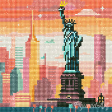 Charger l'image dans la galerie, Mini Diamond Painting 25x25cm - Ciel Lumineux de New York