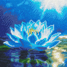 Charger l'image dans la galerie, Mini Diamond Painting 25x25cm - Lotus Blanc Brillant