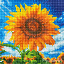 Charger l'image dans la galerie, Mini Diamond Painting 25x25cm - Tournesol Éclatant au Soleil