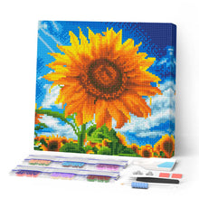 Charger l'image dans la galerie, Mini Diamond Painting 25x25cm - Broderie Diamant Tournesol Éclatant au Soleil