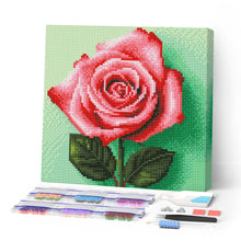 Charger l'image dans la galerie, Mini Diamond Painting 25x25cm - Broderie Diamant Superbe Rose
