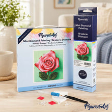 Charger l'image dans la galerie, Mini Diamond Painting 25x25cm - Superbe Rose