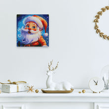 Charger l'image dans la galerie, Mini Diamond Painting 25x25cm - Père Noël Souriant