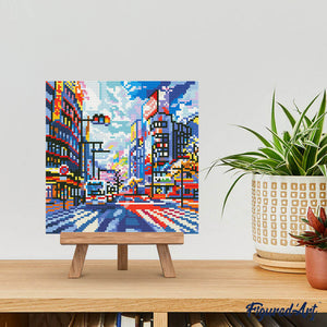 Mini Diamond Painting 25x25cm - Shibuya Pop Art