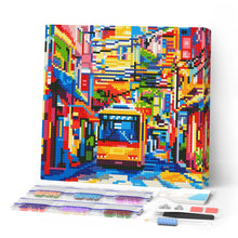 Charger l'image dans la galerie, Mini Diamond Painting 25x25cm - Broderie Diamant Bus de la Ville de Tokyo