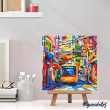 Charger l&#39;image dans la galerie, Mini Diamond Painting 25x25cm - Bus de la Ville de Tokyo