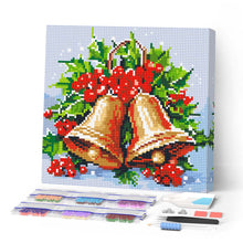Charger l'image dans la galerie, Mini Diamond Painting 25x25cm - Broderie Diamant Cloches de Noël