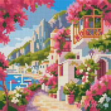 Charger l'image dans la galerie, Mini Diamond Painting 25x25cm - Allée Fleurie de Capri