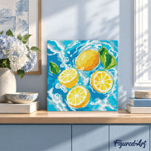 Charger l'image dans la galerie, Mini Diamond Painting 25x25cm - Brise de Citrus