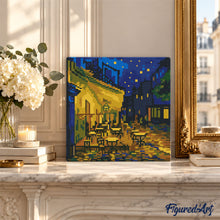 Charger l'image dans la galerie, Mini Diamond Painting 25x25cm - Van Gogh - Café