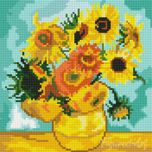 Charger l'image dans la galerie, Mini Diamond Painting 25x25cm - Van Gogh - Tournesols