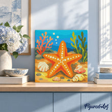 Charger l'image dans la galerie, Mini Diamond Painting 25x25cm - Étoile de mer